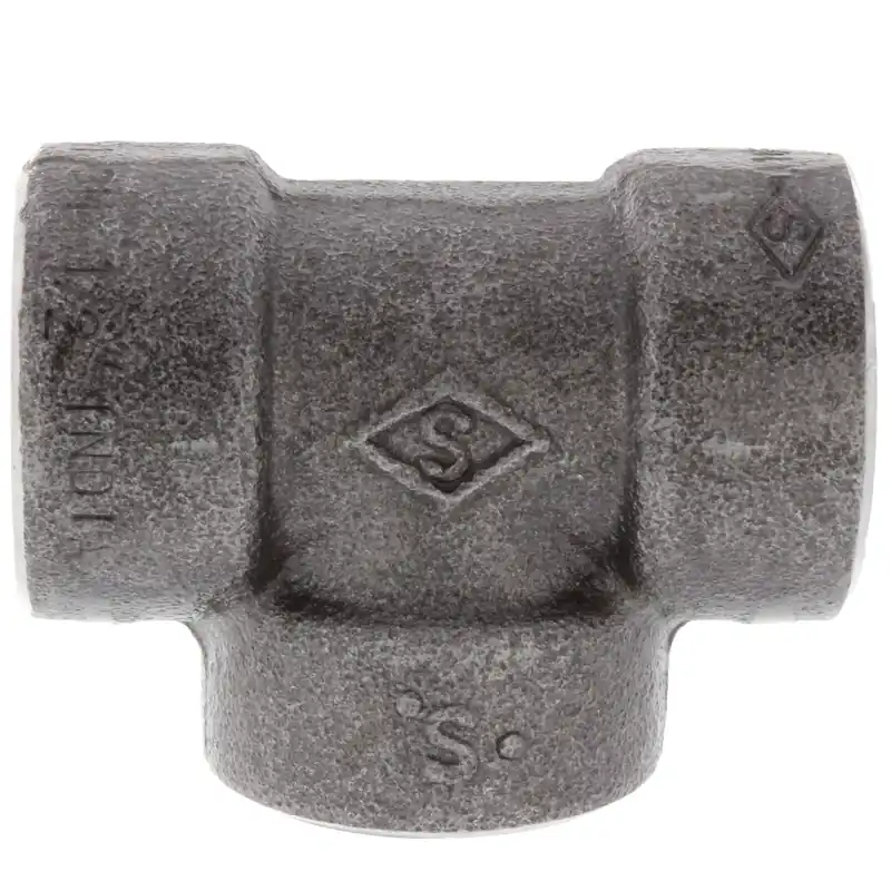 Merit Brass C3506-08 1/2 3000# A105N Carbon Steel Tee NPT