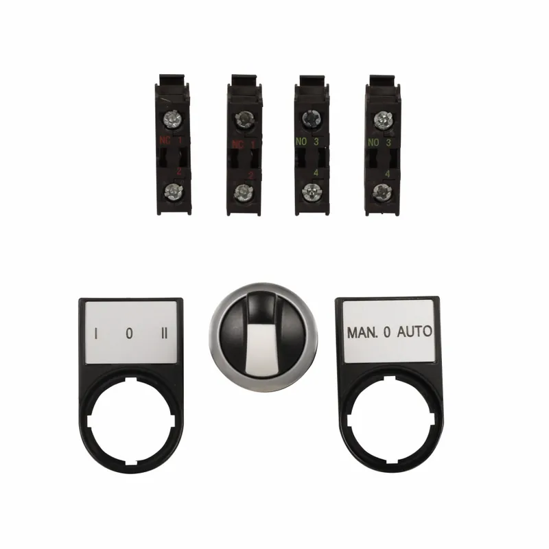 Eaton M22-WK3-K22-P 22.5 mm 1NO 1NC 3-Position Momentary Selector Switch