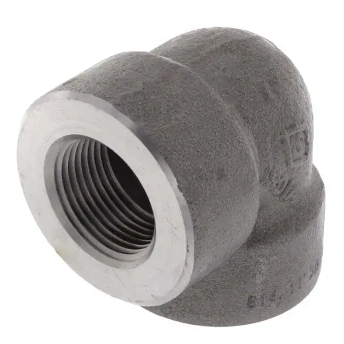 Merit Brass C3501-16 1 3000# A105N Carbon Steel 90 Elbow NPT