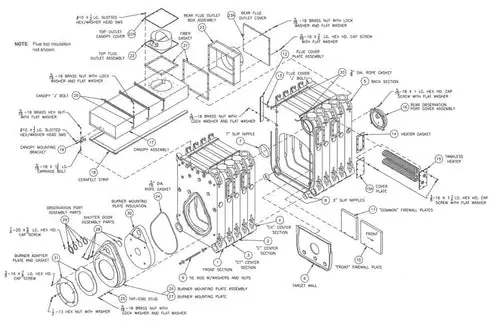 BURNHAM 7172616 Boiler Replacement Part