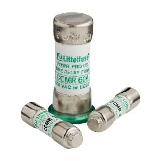 Littelfuse CCMR001.TXP Time Delay Fuse 1 A 600 VAC/250 VDC 20/200 kA Interrupt Class CC