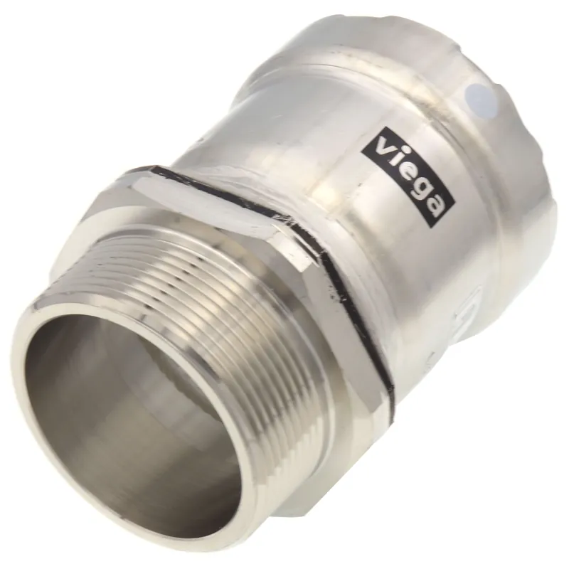 Viega 95255 2 MegaPress 304 Stainless Steel Male Adapter Press x Male