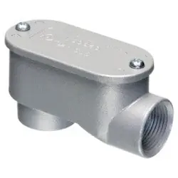 Arlington 921SLB Service Entrance Short LB Conduit Bodies with Aluminum Cover and Velumoid Gasket