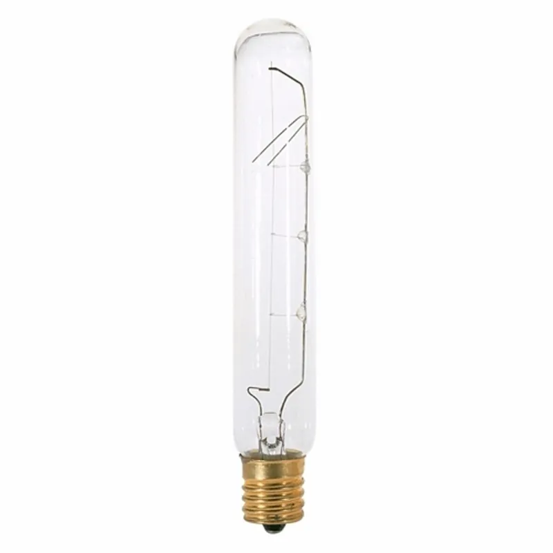 Satco S3280 Incandescent Tubular Lamp 20 Watt T6 1/2
