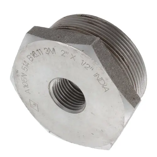 Merit Brass C3514-3208 2 x 1/2 3000# A105N Carbon Steel Hex Bushing NPT