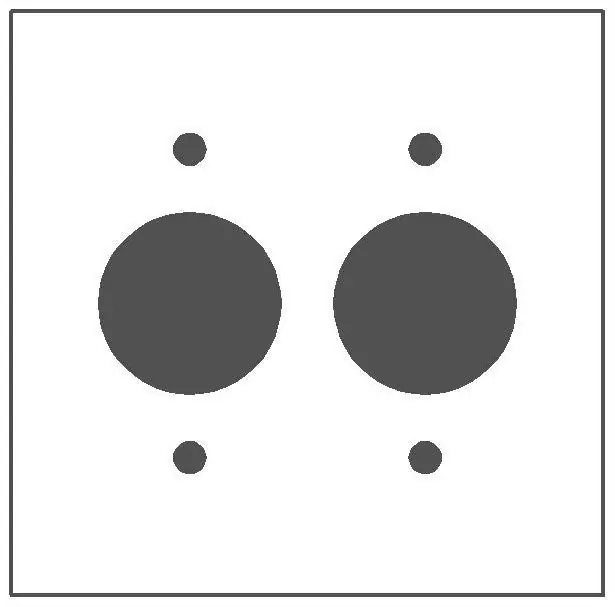 Mulberry 97092 Standard Receptacle Wallplate 2 Gangs 4.5 in H x 4.562 in W