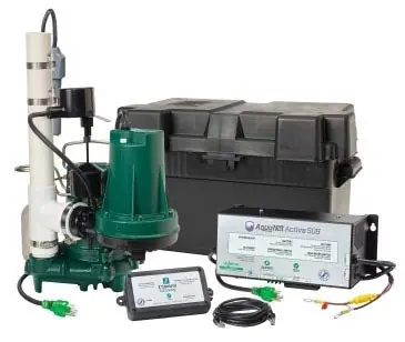 Zoeller 508-0007 Aquanot Spin 1/2HP 12V Battery Back-Up Sump Pump