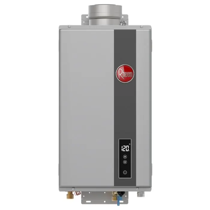 Rheem RTG95DVP Water Heater Residential Tankless Indoor Direct Vent 9.5GPM Propane 199K BTU