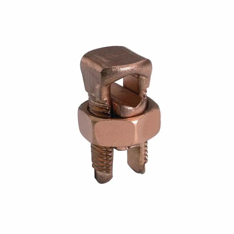 BURNDY KS223 Copper Split Bolt, Cu: 6 AWG (Str)-2 AWG (Sol) (Run & Tap)