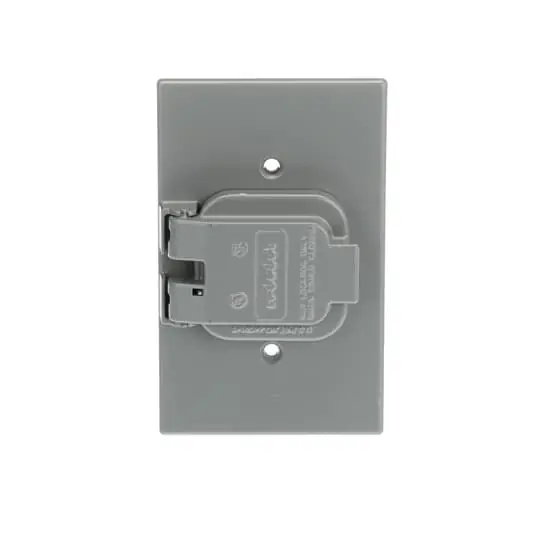Red Dot CCS Weatherproof Receptacle Cover 1.485 Inch Diameter Opening 100-pack