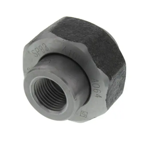 Merit Brass C3587-08 1/2 3000# A105N Carbon Steel Union (NPT)