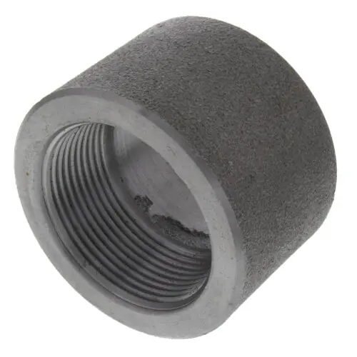 Merit Brass C3511H-24 1-1/2 3000# A105N Carbon Steel Half Coupling NPT