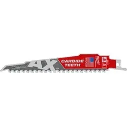 Milwaukee 48-00-5221 The Ax With Carbide Teeth Saw Blades 6 In 5 TPI