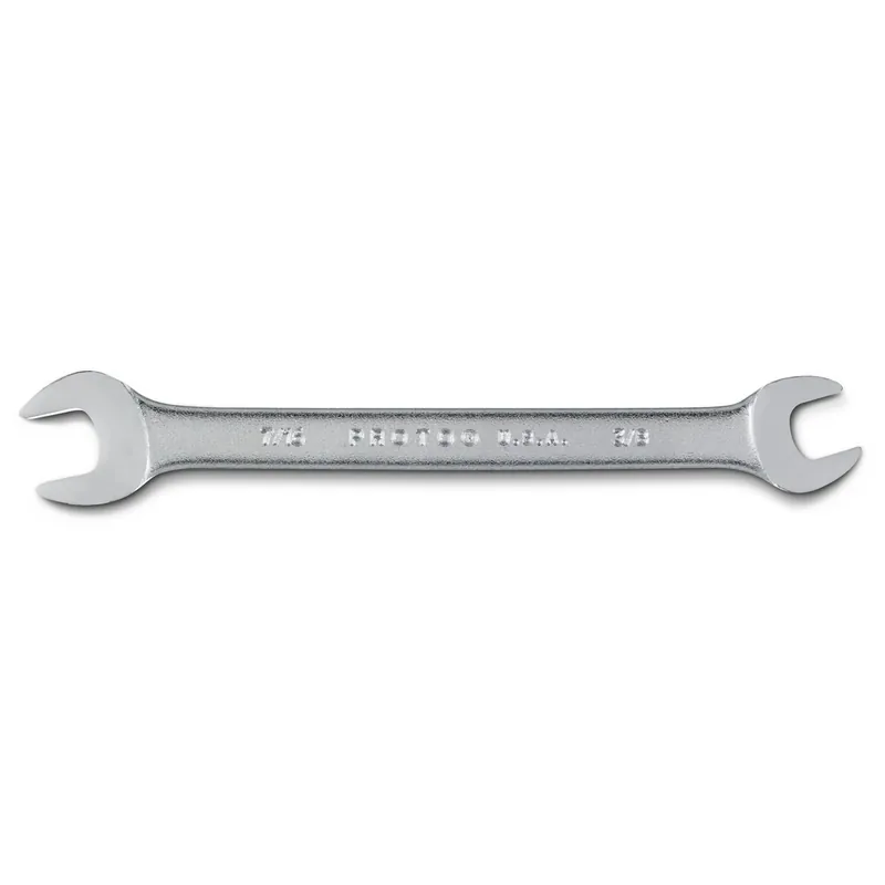 Proto J3021 Satin Open-End Wrench - 3/8 x 7/16