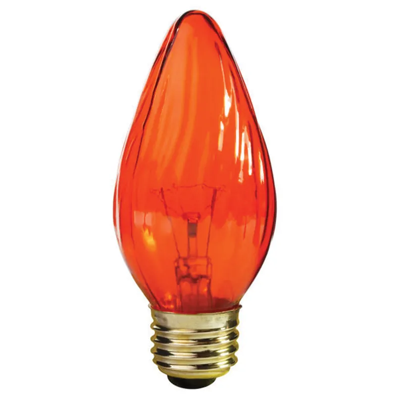 Satco S3366 Incandescent Decorative Lamp 25W F15 Shape E26 Medium Base