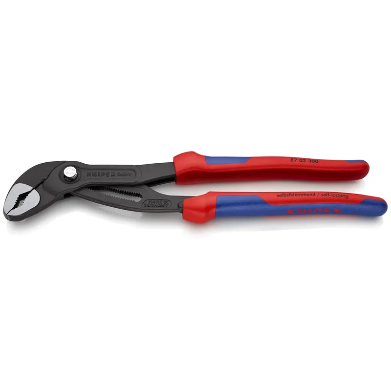 KNIPEX 8702300SBA Cobra Water Pump Pliers 12 in. Multi-component Polished jaws