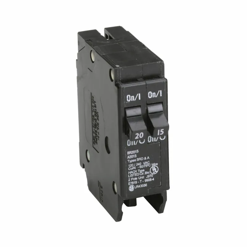 Eaton BR2015 1 Inch Type BR Plug-On Circuit Breaker Power 120V 15-20A Replacement MPN