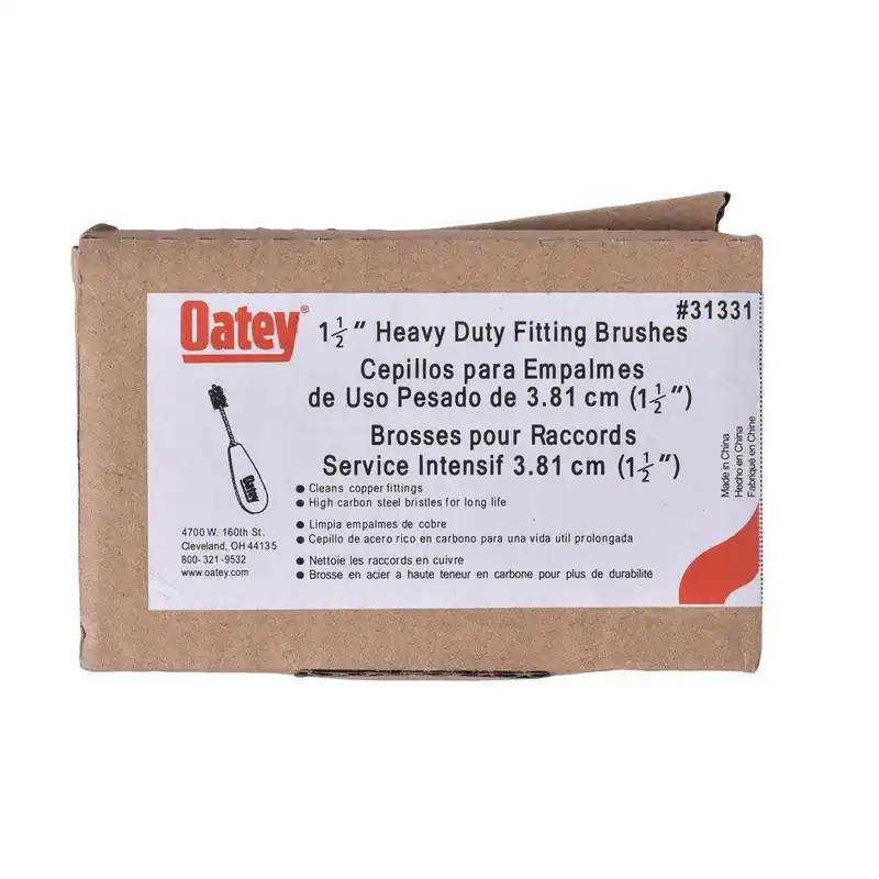 Oatey 31331 1-1/2 in. Fitting Brush with Heavy Duty Handle