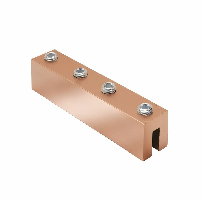 BURNDY YGIBW283382N Copper Compression Connector, Cable to Steel, 2 AWG - 4/0 AWG, Wide Flange, 0.25 - 0.338 Thickness, 2 holes, 1/2 Stud