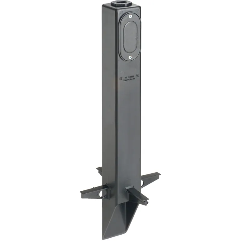 Arlington GPLN19B Gard-N-Post Low Profile Fixture Support 19-1/2 x 2-1/4 x 2-1/4