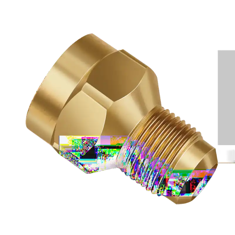 JB Industries U3-10E Brass Adapter, 5/8 Flare x 3/4 Female Pipe Adapter