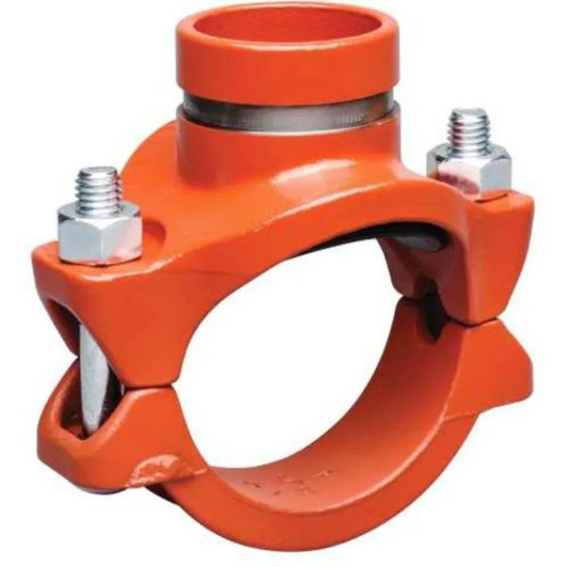 Victaulic CE5892NGE0 FireLock Style 920 6 x 6 x 1-1/2 in. FNPT Reducing Ductile Iron Mechanical Tee