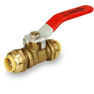 Everflow UPBV12 1/2 Push Ball Valve