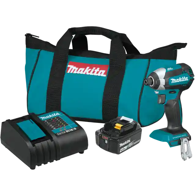 Makita XDT13SM1 18V Lxt Li-Ion Brushless Cordless Impact Driver Kit, 4.0Ah