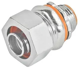 Garvin LTC-7545 Malleable Iron Liquid Tight 45 Degree Connector w/Insulated Throat