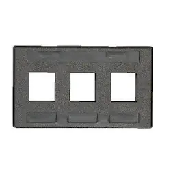 Belden AX102292 KeyConnect Modular Furniture Adapter, 3-Port, Black