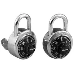 Master Lock 1525 V643 Combination Padlock, 1-7/8 Width, 3/4 Shackle Clearance