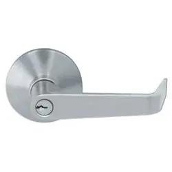 CAL-ROYAL PRODUCTS INC 8000LUS26D Exit Device Trim Non-Hand Lever Heavy Duty Steel Tailpiece Satin Chrome For 1-3/4 Entrance Door