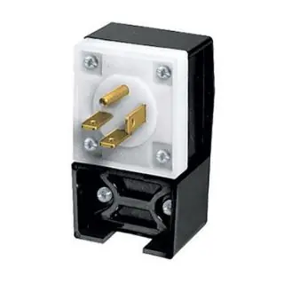 Wiring Device-Kellems HBL8421C HWD 3-Phase Angled Grounding Male Heavy Duty Cord Mount Straight Blade Plug