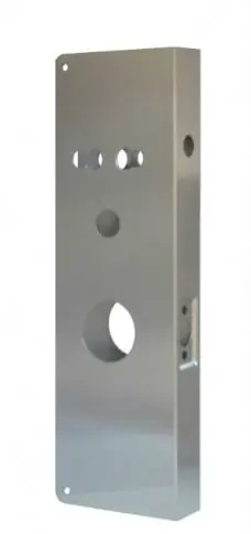 DON-JO MFG INC 26CO-S-CW Door Lock Wrap Around Plate 5 Width x 16 Height 2-3/4 Backset 1-3/4 Door Replacement MPN
