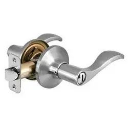 Master Lock WL0315BOX Door Lock, Keyed Different, Wave Lever, 6-Way Adjustable Backset, Satin Nickel
