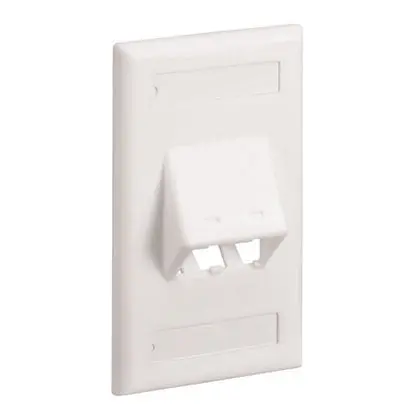 Panduit CFPSL2IWY Classic Faceplate 1 Gang 2 Ports