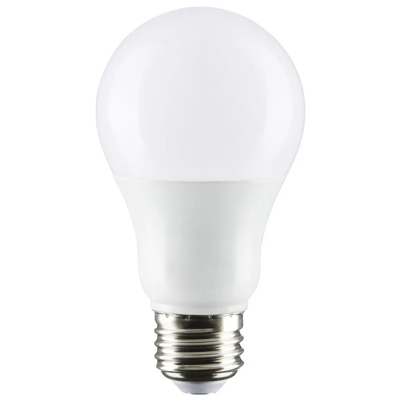 SATCO S29837 9.8W A19 LED Bulb Medium E-26 Base 3500 Kelvin 220° Dimmable