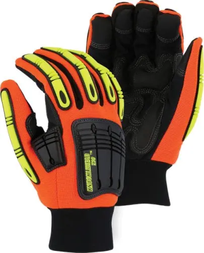 MAJESTIC GLOVE 21247HO/10 ARMRSKN KNCKLE FNGR GRDS THINSLT WTRPF L