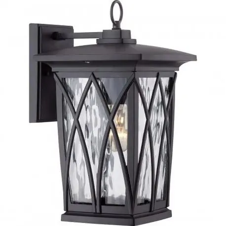 Quoizel Inc GVR8408K Grover Outdoor Lantern 100 W A21 Medium Lamp Base Incandescent Lamp Rectangle