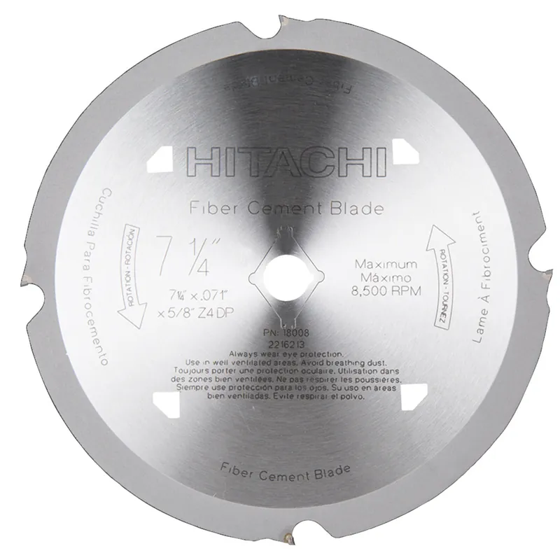 Metabo HPT 18008M Fiber Cement Blade 7-1/4 Inch 4T Replacement MPN