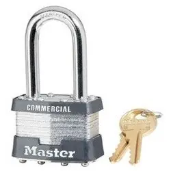 Master Lock 21LFW1KZ Tumbler Padlock Keyed Different Rekeyable 1-3/4 Width 1-9/16 Shackle Clearance