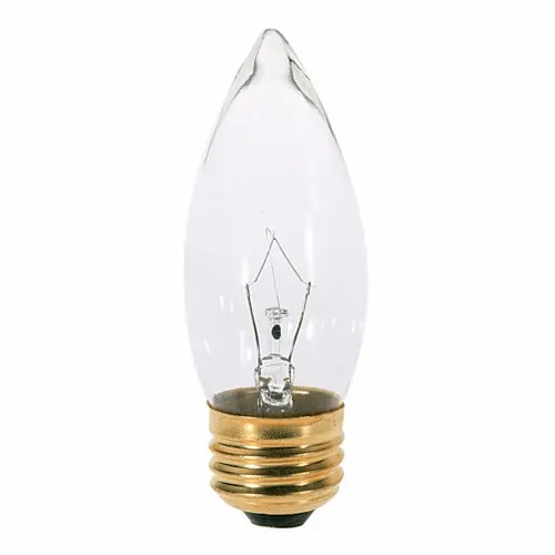 SATCO S3232 40 Watt B11 Incandescent Clear 1500 Average Rated Hours 370 Lumens Medium Base 120 Volt