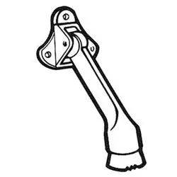DON-JO MFG INC 1455-BP Door Holder Kick Down #8 x 1 Sheet Metal Screw ANSI L11382 4 Projection Replacement MPN