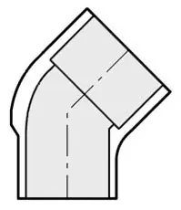 Spears 427-030 3 PVC Street 45 Ell Spig X Soc SCH40