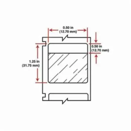 Brady WML-305-292 BradyMarker I.D. PRO Colored Rectangular Write-On Printer Label 1-1/4 in L x 1/2 in W B-292 Vinyl