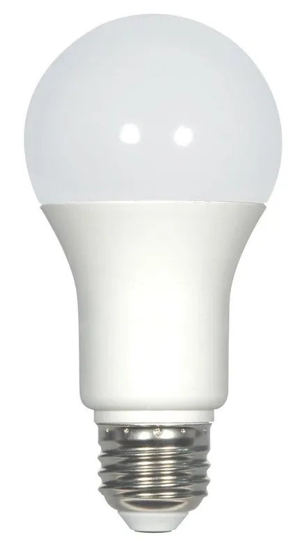 SATCO S29839 9.8W A19 LED Bulb Medium E-26 Base 5000 Kelvin 220° Dimmable