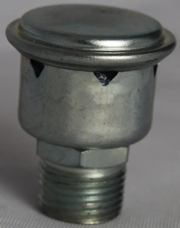 Gits Manufacturing 1637-025800 Pressure Relief Vent - Steel - Straight - 1/4-18 NPT