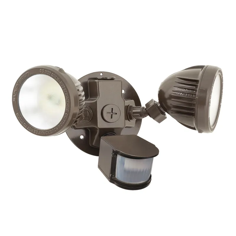 EXO ML-2L3K-1-DB Marshal Twin Head Floodlight Motion Sensor Kit