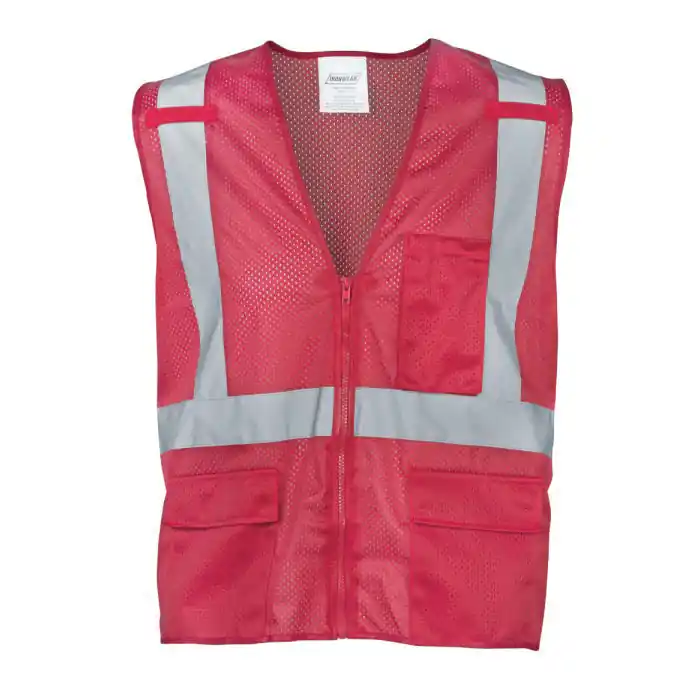 Ironwear 1284RZRDMD Economy M Red Safety Vest 1/EA