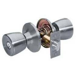 Master Lock TU0115KA4S Door Lock Keyed Alike Tulip Knob 6-Way Adjustable Latch Satin Nickel